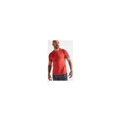 Koszulka fitness kardio męska FTS 500 czerwona. Czerwone koszulki męskie DOMYOS, m, bez wzorów, z elastanu, bez kołnierzyka, bez rękawów. Za 49,99 zł.