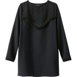 Bluza z frędzlami przy rękawach. Białe bluzy damskie marki La Redoute Collections, xl, z bawełny. Za 124,70 zł.