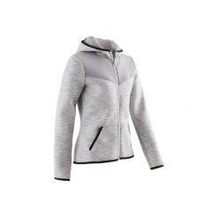 Bluza 500 Gym. Szare bluzy dziewczęce DOMYOS, z kapturem. Za 64,99 zł.