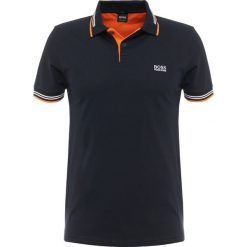 BOSS ATHLEISURE PAUL SLIM FIT Koszulka polo black. Czarne koszulki męskie marki BOSS Athleisure, m, bez wzorów, z elastanu, polo, bez rękawów. Za 379,00 zł.