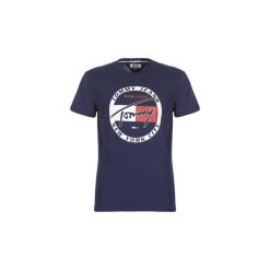 T-shirty z krótkim rękawem Tommy Jeans TJM CIRCLE. Niebieskie t-shirty męskie Tommy Jeans, s, bez wzorów, z jeansu, bez kołnierzyka, krótkie. Za 134,10 zł.