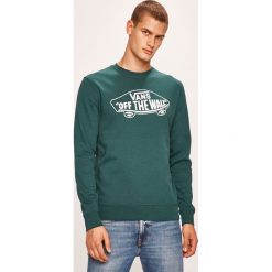 Vans - Bluza. Zielone bluzy męskie Vans, xl, z nadrukiem, z bawełny, z okrągłym kołnierzem, bez rękawów, bez kaptura. W wyprzedaży za 199,90 zł.