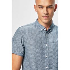 Blend - Koszula. Niebieskie koszule męskie Blend, s, bez wzorów, z bawełny, casualowe, button down, z krótkim rękawem. W wyprzedaży za 79,90 zł.