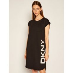Sukienka codzienna DKNY P0RD1B2J. Czarne sukienki damskie DKNY, na co dzień, l, bez wzorów, bez kołnierzyka, bez rękawów, proste. Za 449,00 zł.