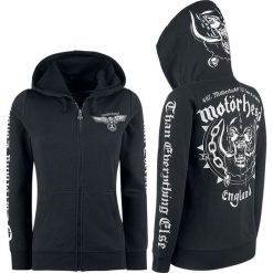 Bluzy rozpinane damskie: Motörhead England Bluza z kapturem rozpinana damska czarny