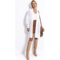 Kardigan F784. Swetry damskie Fobya, uniwersalny, bez wzorów, z wełny. Za 114,00 zł.