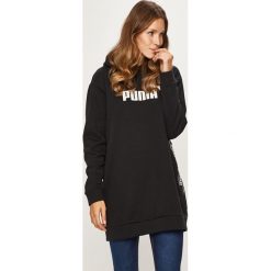 Puma - Bluza. Czarne bluzy damskie Puma, s, z nadrukiem, z elastanu, bez rękawów, z kapturem. W wyprzedaży za 159,90 zł.