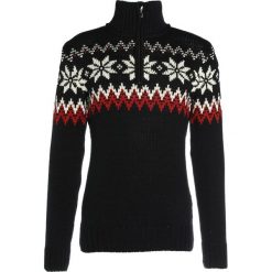 Swetry klasyczne męskie: Dale of Norway MYKING Sweter black/raspberry/off white
