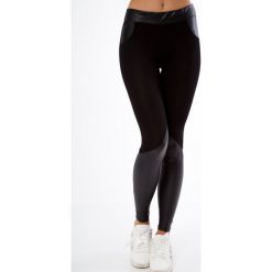 Legginsy z imitacją skóry czarne 1832. Czarne legginsy damskie Fasardi, xl, bez wzorów, ze skóry. Za 59,00 zł.
