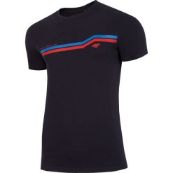 T-shirt męski TSM221 - ciemny granat. Czarne koszulki męskie marki 4f, m, bez wzorów, bez kołnierzyka. Za 49,99 zł.