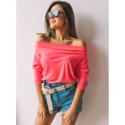 Bluzka Alana neon pink - UNI. Różowe bluzki damskie Fanaberia.com, bez wzorów, z jeansu, bez kołnierzyka, bez rękawów. Za 39,00 zł.