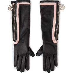 Rękawiczki Damskie ELISABETTA FRANCHI - GU-02R-97E2-V239 Nero 110. Czarne rękawiczki damskie Elisabetta Franchi, bez wzorów, ze skóry. W wyprzedaży za 679,00 zł.