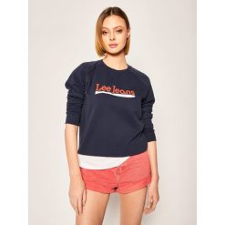 Bluza Lee Crew L53KBRNM. Niebieskie bluzy damskie Lee, xs, bez wzorów, z bawełny, bez rękawów, bez kaptura. W wyprzedaży za 209,00 zł.