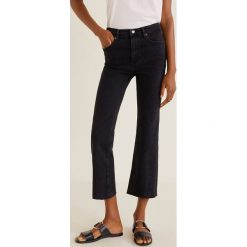 Mango - Jeansy Bootcrop. Szare jeansy damskie Mango, z podwyższonym stanem. W wyprzedaży za 99,90 zł.