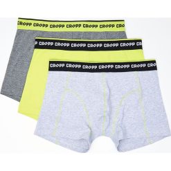 3 pack bokserek - Zielony. Zielone bokserki męskie marki Cropp, bez wzorów. Za 59,99 zł.