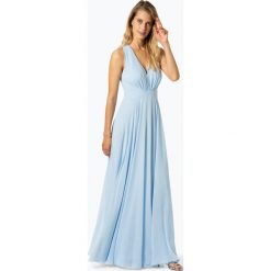Marie Lund - Damska sukienka wieczorowa, niebieski. Niebieskie sukienki damskie Marie Lund, bez wzorów, eleganckie, bez kołnierzyka, bez rękawów. Za 649,95 zł.