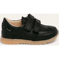 Mrugała - Buty dziecięce. Niebieskie trampki chłopięce Mrugała, bez wzorów, ze skóry, sportowe, z okrągłym noskiem, bez zapięcia. W wyprzedaży za 169,90 zł.