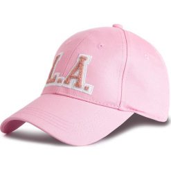 Czapka z daszkiem GUESS - Not Coordinated Hats AW8065 COT01 ROS. Różowe czapki damskie Guess, z aplikacjami, z bawełny. W wyprzedaży za 129,00 zł.