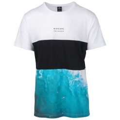 Rip Curl T-Shirt Męski Busy Time Ss Tee L Biały. Białe koszulki męskie Rip Curl, m, bez wzorów, bez kołnierzyka. Za 133,00 zł.