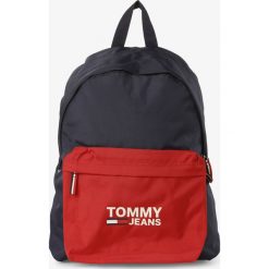Tommy Jeans - Plecak damski, niebieski. Niebieskie plecaki damskie Tommy Jeans, w paski, z jeansu. Za 299,95 zł.