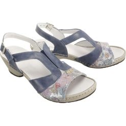 COMFORTABEL 710927-5 cobalt, sandały damskie. Niebieskie sandały damskie Comfortabel, bez wzorów, ze skóry, bez obcasa, na obcasie, na rzepy. Za 279,90 zł.
