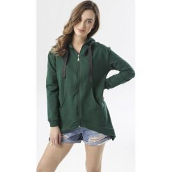 Ciemnozielona Bluza Perilacia. Zielone bluzy damskie Born2be, xl, bez wzorów, bez rękawów, bez kaptura. W wyprzedaży za 79,99 zł.