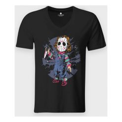 Koszulka męska v-neck Chucky. Koszulki męskie MegaKoszulki, m, bez wzorów, z bawełny, klasyczne, bez kołnierzyka, bez rękawów. Za 59,90 zł.