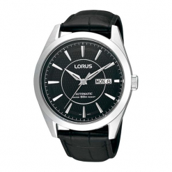 Zegarek "RL423AX9G" w kolorze czarnym. Czarne, analogowe zegarki męskie marki Lorus, Pulsar, ze stali. W wyprzedaży za 289,95 zł.