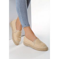 Beżowe Espadryle Nonassociation. Brązowe espadryle damskie Born2be, z aplikacjami, bez obcasa, na płaskiej podeszwie. Za 89,99 zł.