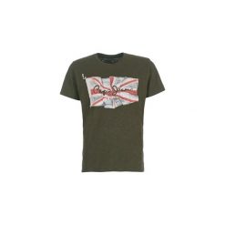 T-shirty z krótkim rękawem Pepe jeans FLAG LOGO. Czarne t-shirty męskie Pepe Jeans, s, bez wzorów, z jeansu, bez kołnierzyka, krótkie. Za 104,30 zł.