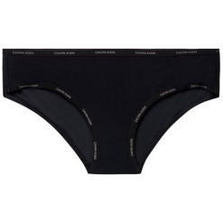 Figi klasyczne Calvin Klein Underwear QF1683E. Czarne figi damskie Calvin Klein Underwear, l, bez wzorów, z elastanu. Za 119,00 zł.