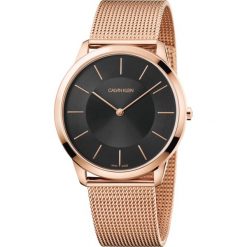 Calvin Klein Minimal Zegarek Różowy Złoty. Różowe zegarki męskie Calvin Klein, złote. Za 1191,95 zł.