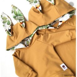 Bluza królik musztardowa. Brązowe bluzy niemowlęce marki Pakamera. Za 89,00 zł.