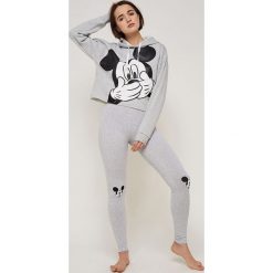 Undiz - Bluza Mickijumpiz. Szare bluzy damskie Undiz, s, z nadrukiem, z bawełny, bez rękawów, z kapturem. Za 99,90 zł.