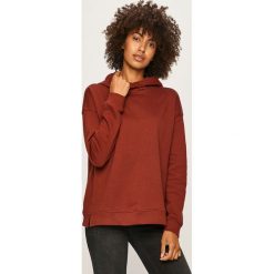Vero Moda - Bluza. Pomarańczowe bluzy damskie Vero Moda, s, bez wzorów, z bawełny, bez rękawów, z kapturem. W wyprzedaży za 59,90 zł.