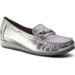 Mokasyny CAPRICE - 9-24212-22 Silver Deer 951. Szare mokasyny damskie Caprice, ze skóry, na płaskiej podeszwie. W wyprzedaży za 209,00 zł.