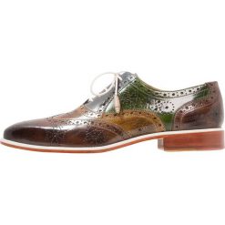 Melvin & Hamilton JEFF Oksfordki new taupe/ bambo/ satelite/ ultra green. Pomarańczowe półbuty męskie marki Melvin & Hamilton, bez wzorów, ze skóry, na sznurówki. Za 799,00 zł.
