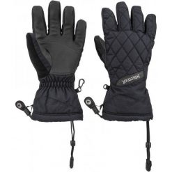 Marmot Wm's Moraine Glove Black S. Czarne rękawiczki damskie Marmot, na zimę, bez wzorów. W wyprzedaży za 169,00 zł.