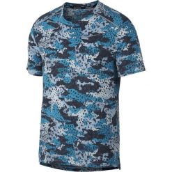 Nike koszulka męska do biegania M Nk Brt Rise 365 Top Ss Nv Rb Lt Blue Fury Reflective Silv M. Niebieskie koszulki męskie Nike, m, z nadrukiem, bez kołnierzyka, bez rękawów, do biegania. Za 199,00 zł.