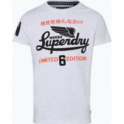 Superdry - T-shirt męski, niebieski. Niebieskie t-shirty męskie z nadrukiem Superdry, m. Za 149,95 zł.