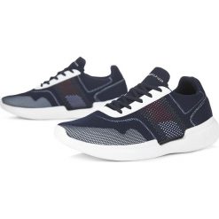 TOMMY HILFIGER CORPORATE UNDERLAY RUNNER > FM0FM02028 403. Buty sportowe męskie TOMMY HILFIGER, z gumy, bez zapięcia. W wyprzedaży za 299,99 zł.