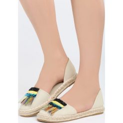 Espadryle damskie: Beżowe Espadryle Rhythm