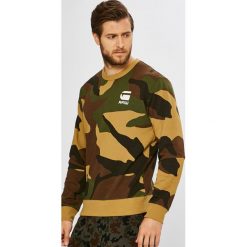 G-Star Raw - Bluza. Brązowe bluzy męskie marki G-Star RAW, xxl, bez wzorów, z bawełny, retro, z okrągłym kołnierzem, bez rękawów, bez kaptura. W wyprzedaży za 259,90 zł.