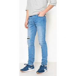 Dżinsy slim. Szare jeansy męskie slim marki La Redoute Collections. Za 176,36 zł.