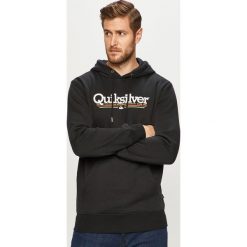 Quiksilver - Bluza. Czarne bluzy męskie Quiksilver, s, z nadrukiem, z bawełny, z kapturem, bez rękawów, z kapturem. Za 249,90 zł.