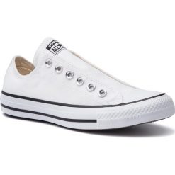 Trampki CONVERSE - Ctas Slip 164301C White/Black/White. Białe trampki i tenisówki damskie Converse, z gumy. W wyprzedaży za 259,00 zł.