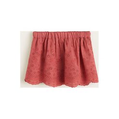 Mango Kids - Spódnica dziecięca Reme 74-98 cm. Pomarańczowe spódniczki dziewczęce Mango Kids, z haftami, z bawełny, mini, rozkloszowane. W wyprzedaży za 49,90 zł.