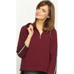 Bluzy damskie: Bordowa Bluza Monkey