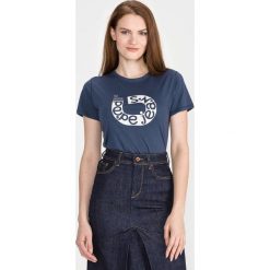 Pepe Jeans Cadee Koszulka Niebieski. Niebieskie koszulki damskie Pepe Jeans, xs, z nadrukiem, z bawełny, bez kołnierzyka, z krótkim rękawem. Za 128,95 zł.