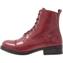 Buty damskie: Ten Points Botki sznurowane bordeaux